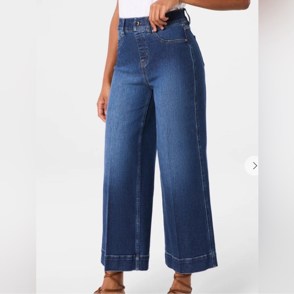 SPANX cropped wide jeans